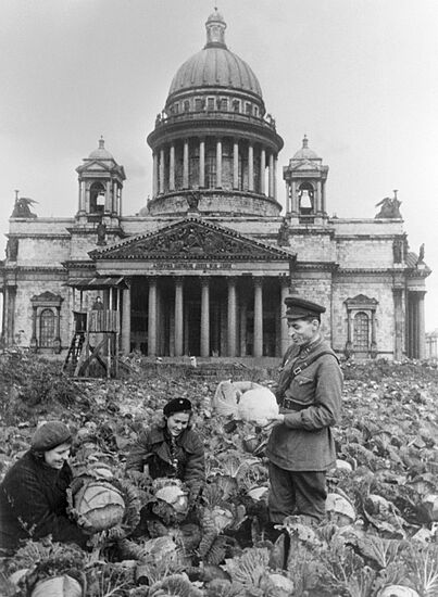 WWII CABBAGE ST. ISAAC'S CATHEDRAL LENINGRAD SIEGE