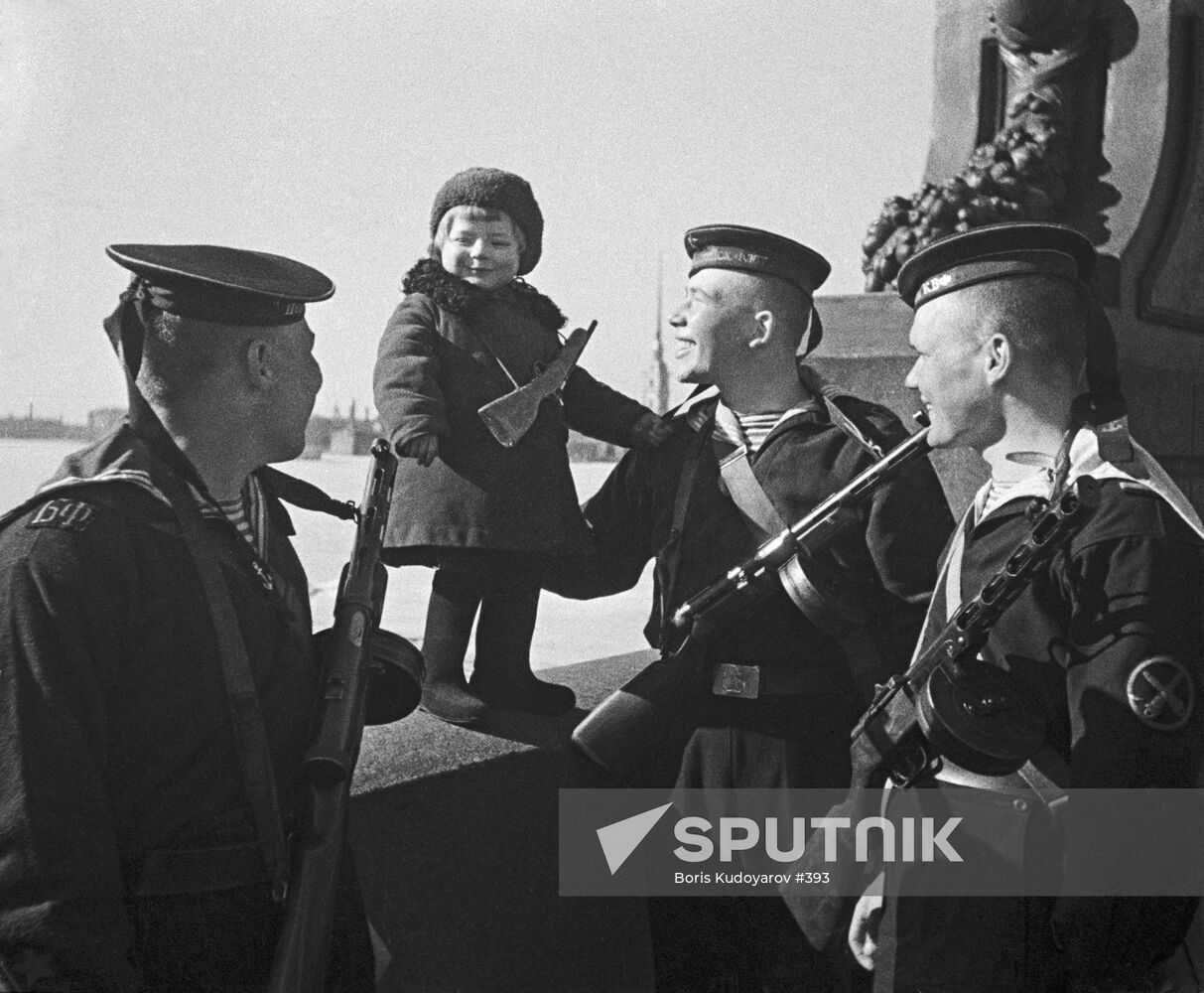 WWII SAILORS BALTIC FLEET KID