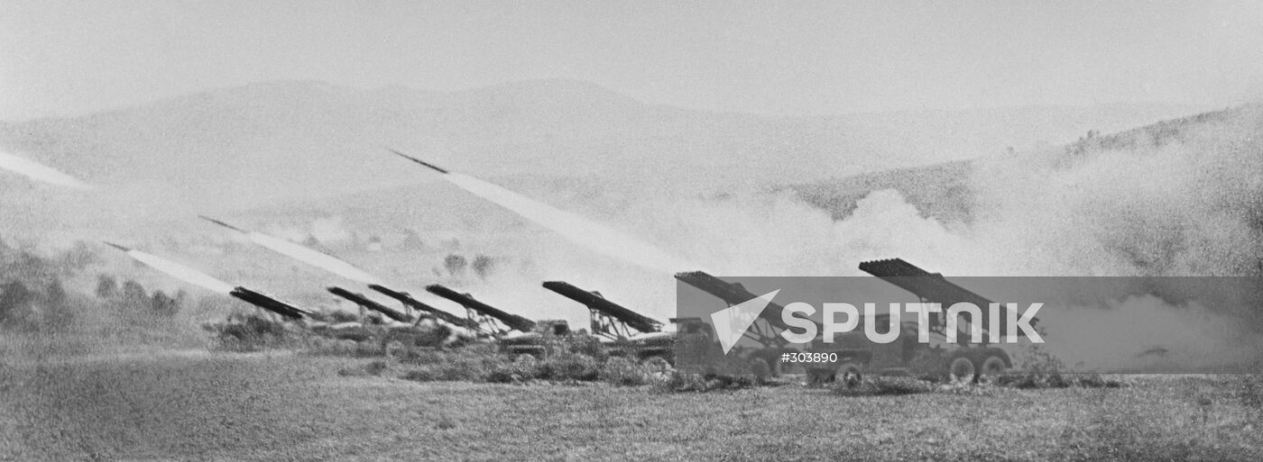 Katyusha Rocket Launchers in Action