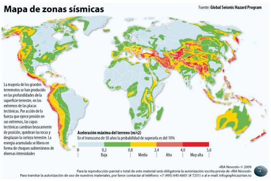 Seismic hazard map