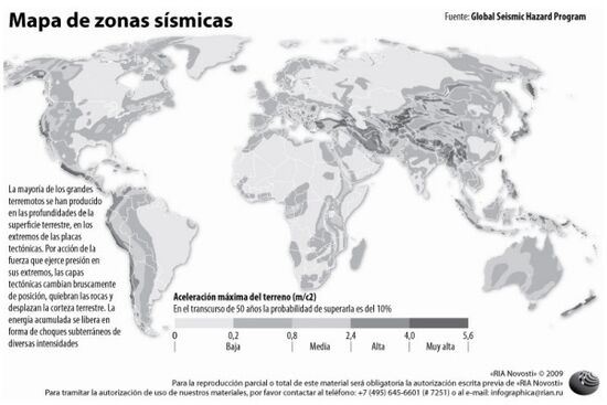 Seismic hazard map