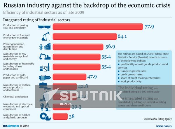 Russian industry against the backdrop of the economic crisis