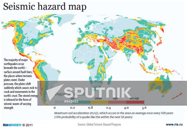 Seismic hazard map