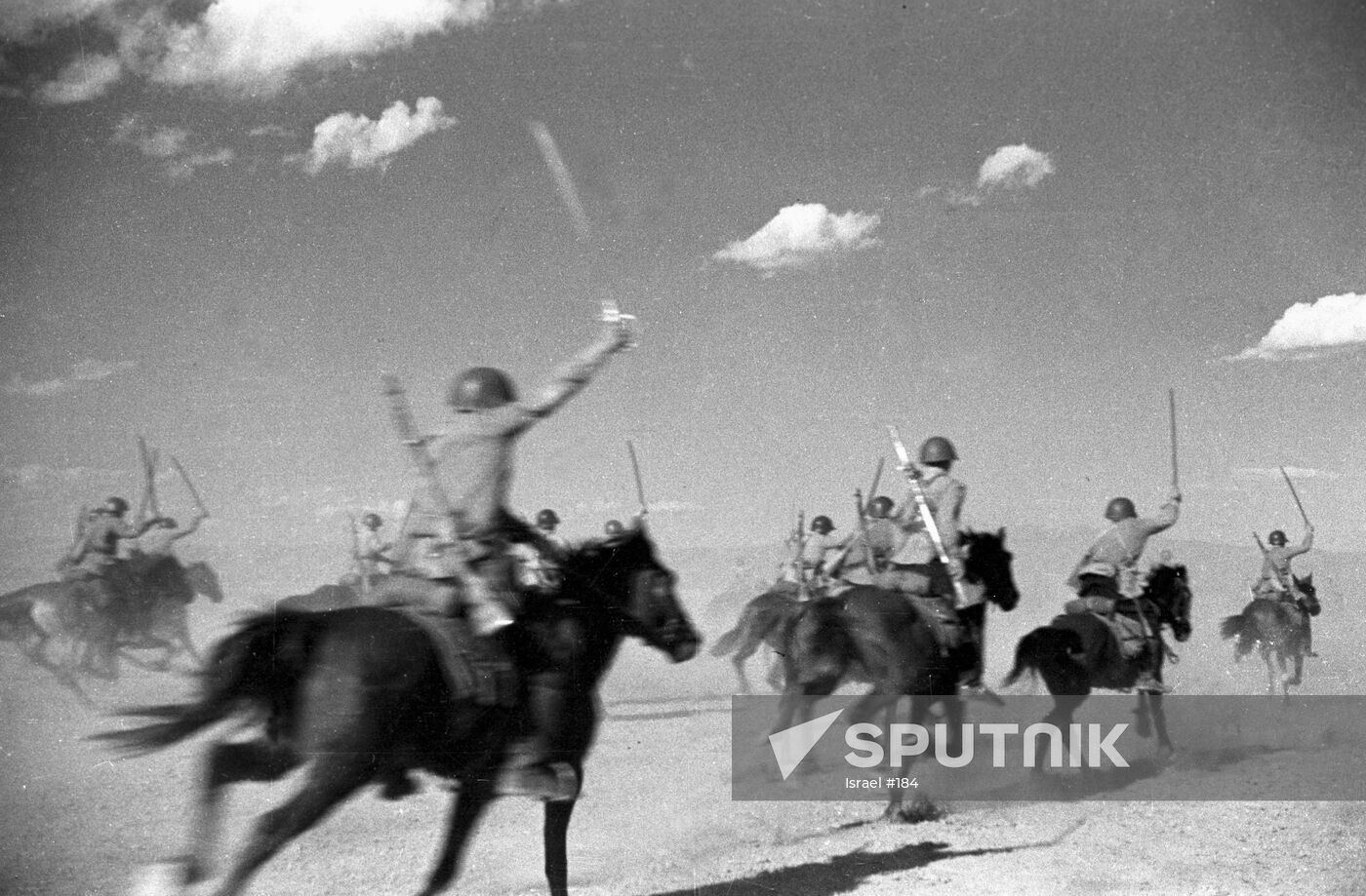 WWII COSSACKS HORSES SABERS ATTACK