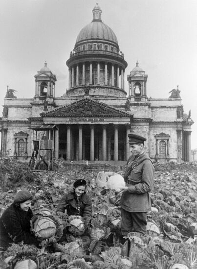 WWII CABBAGE ST. ISAAC'S CATHEDRAL LENINGRAD SIEGE
