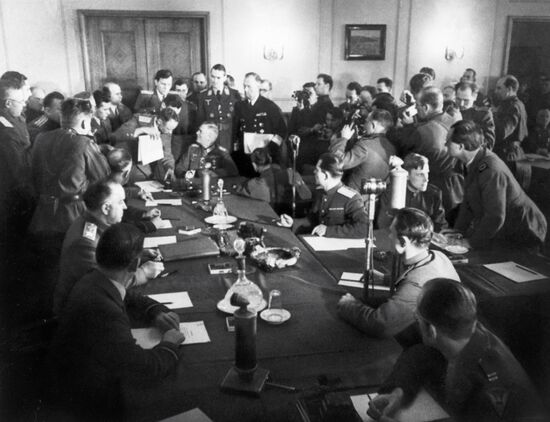 GERMANY SURRENDER ACT SIGNING ZHUKOV