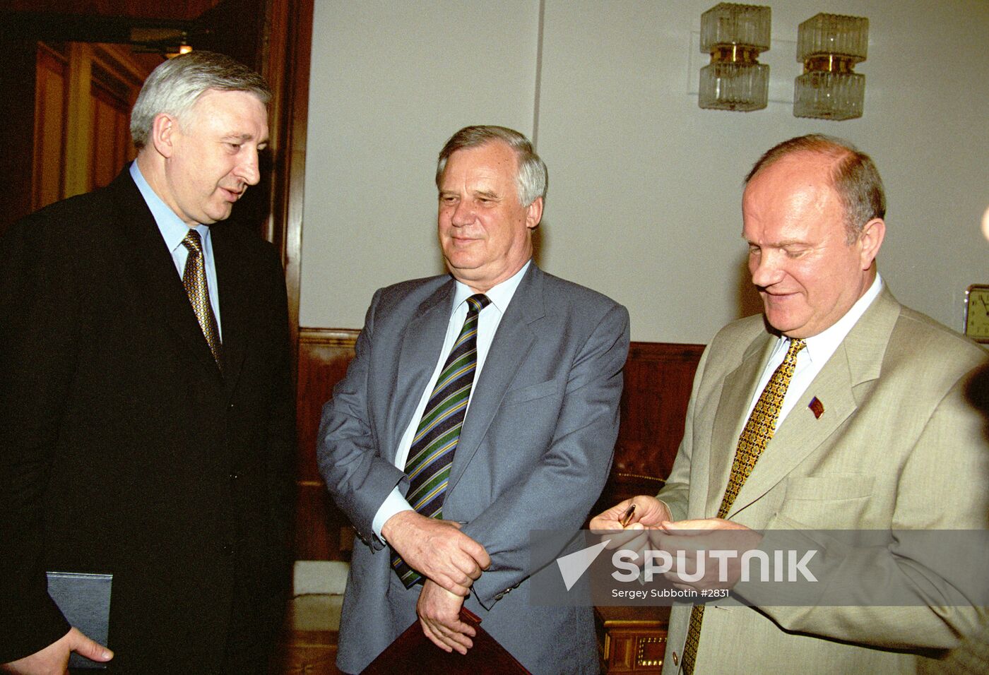 NIKOLAI AKSYONENKO  NIKOLAI RYZHKOV  GENNADY ZYUGANOV 