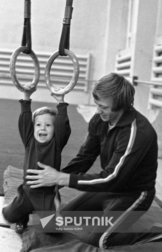 Andrianov Jr. practice session
