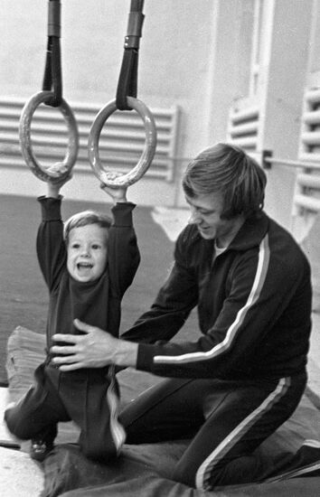 Andrianov Jr. practice session