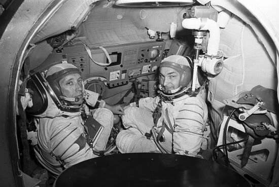 Cosmonauts Bykovsky and Aksyonov