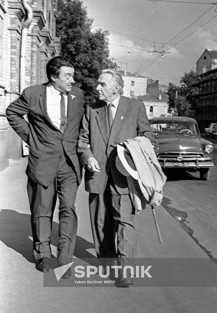 Writers Konstantin Fedin and Boris Polevoi