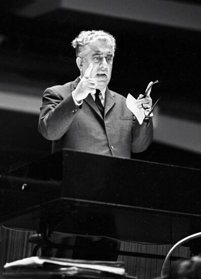 COMPOSER KHACHATURYAN REHEARSAL