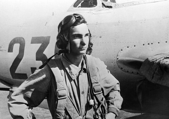 Aviation school cadet Valery Bykovsky