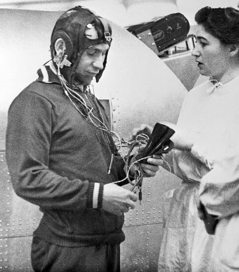 Cosmonaut Pavel Belyayev and Ada Kotovskaya 