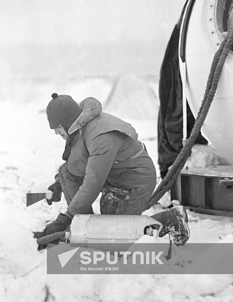 Boris Volynov preparing for a space mission 