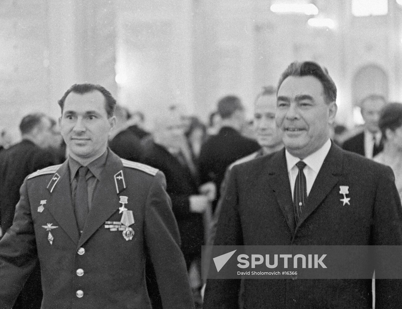 Belyayev and Brezhnev in the Kremlin 