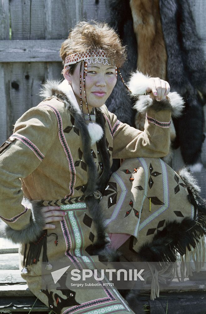 YAKUTIA EVENK TRADITIONAL GARMENT REINDEER-BREEDERS SOVKHOZ