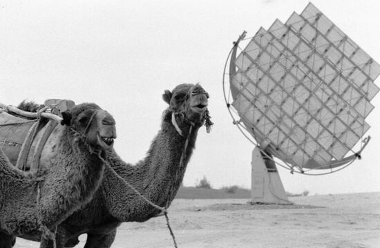 KARAKUM DESERT CAMELS SOLAR BATTERY