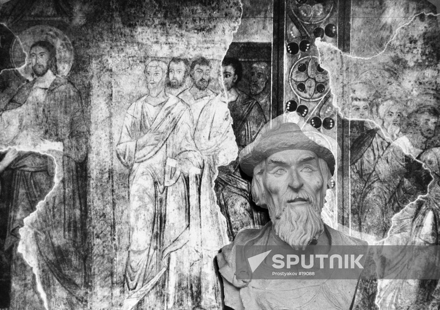 STATUE YAROSLAV THE WISE GERASIMOV RECONSTRUCTION WALL PAINTING