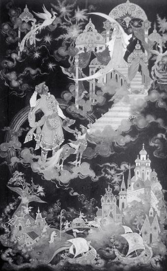 "THE LITTLE HUNCH-BACKED HORSE" MINIATURE PALEKH