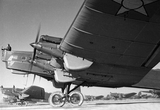 TB-3 Bomber Take-Off