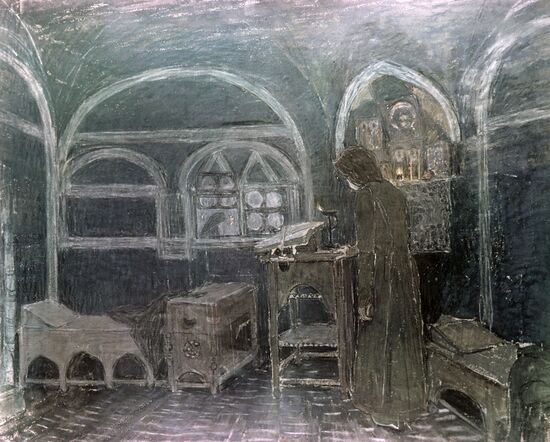 SCENERY SKETCHES BORIS GODUNOV
