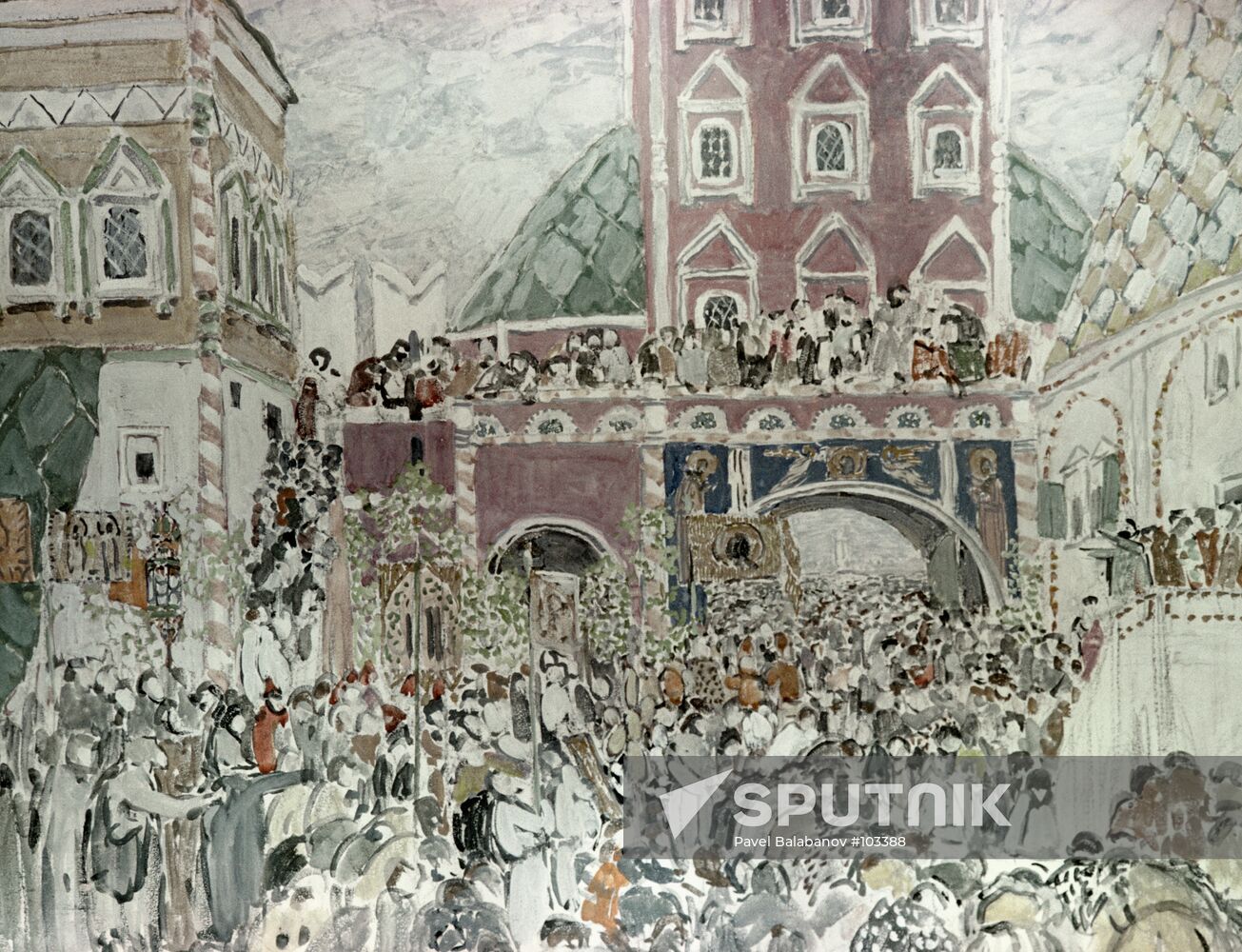 SCENERY SKETCHES BORIS GODUNOV