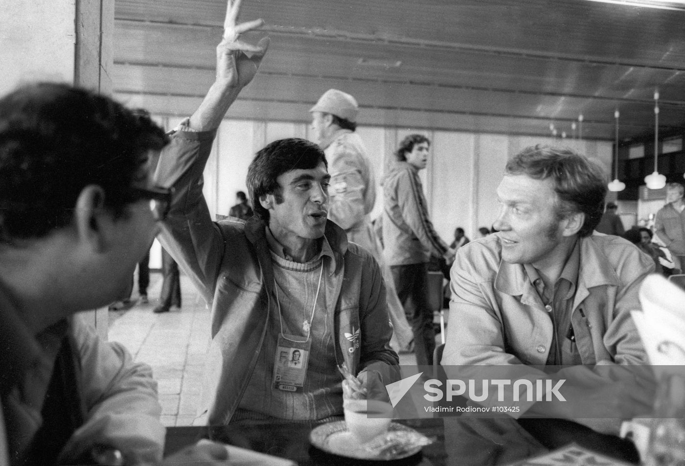 Saneyev journalists '80 Olympics