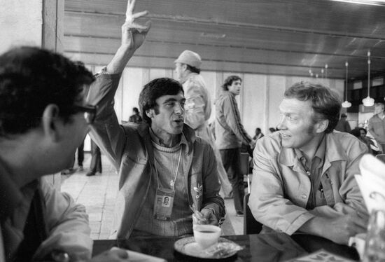 Saneyev journalists '80 Olympics