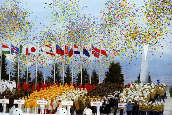OPENING 13TH WINTER OLYMPIC GAMES