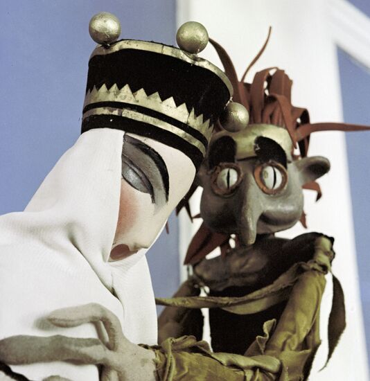 Vassilisa the Beautiful Kashchei puppet Tuzlukov