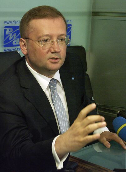 YAKOVENKO NEWS CONFERENCE RIA NOVOSTI