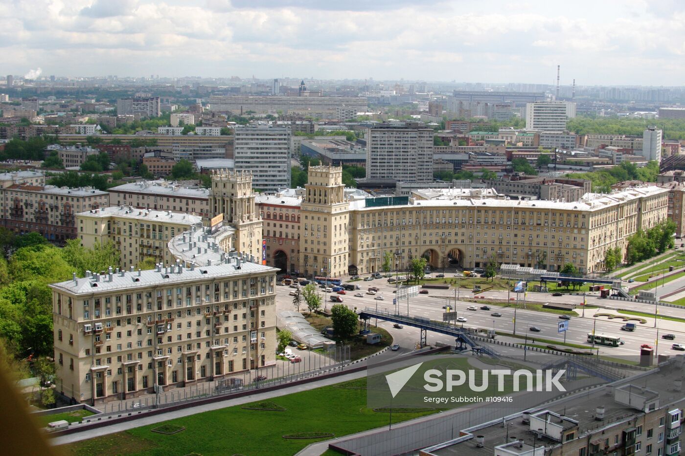 MOSCOW BIRD'S EYE VIEW GAGARIN SQUARE
