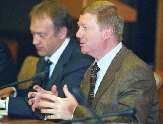 CHUBAIS RAO UES OF RUSSIA  ZHVANIA MEETING