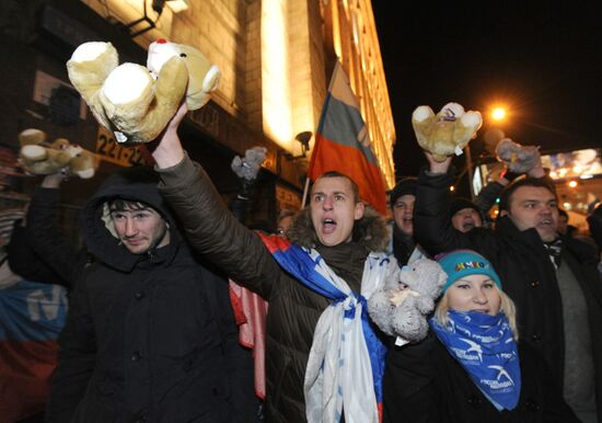 Situation at Triumfalnaya Square, Moscow