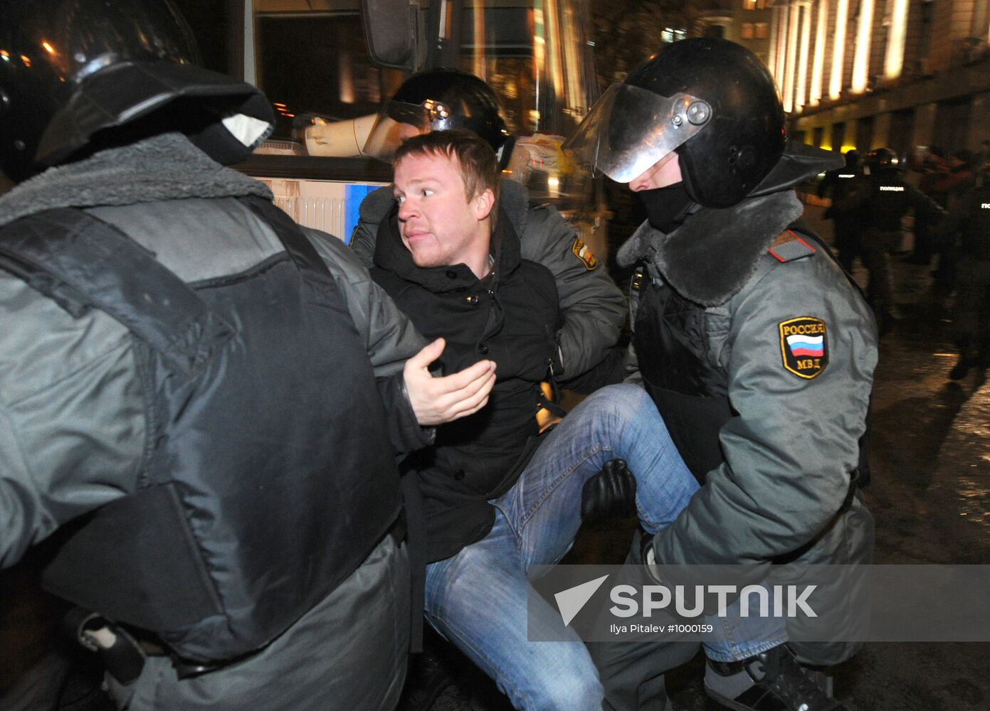 Situation at Triumfalnaya Square, Moscow