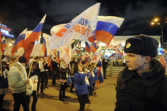 Situation at Triumfalnaya Square, Moscow