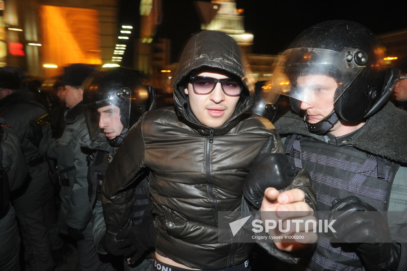 Situation at Triumfalnaya Square, Moscow
