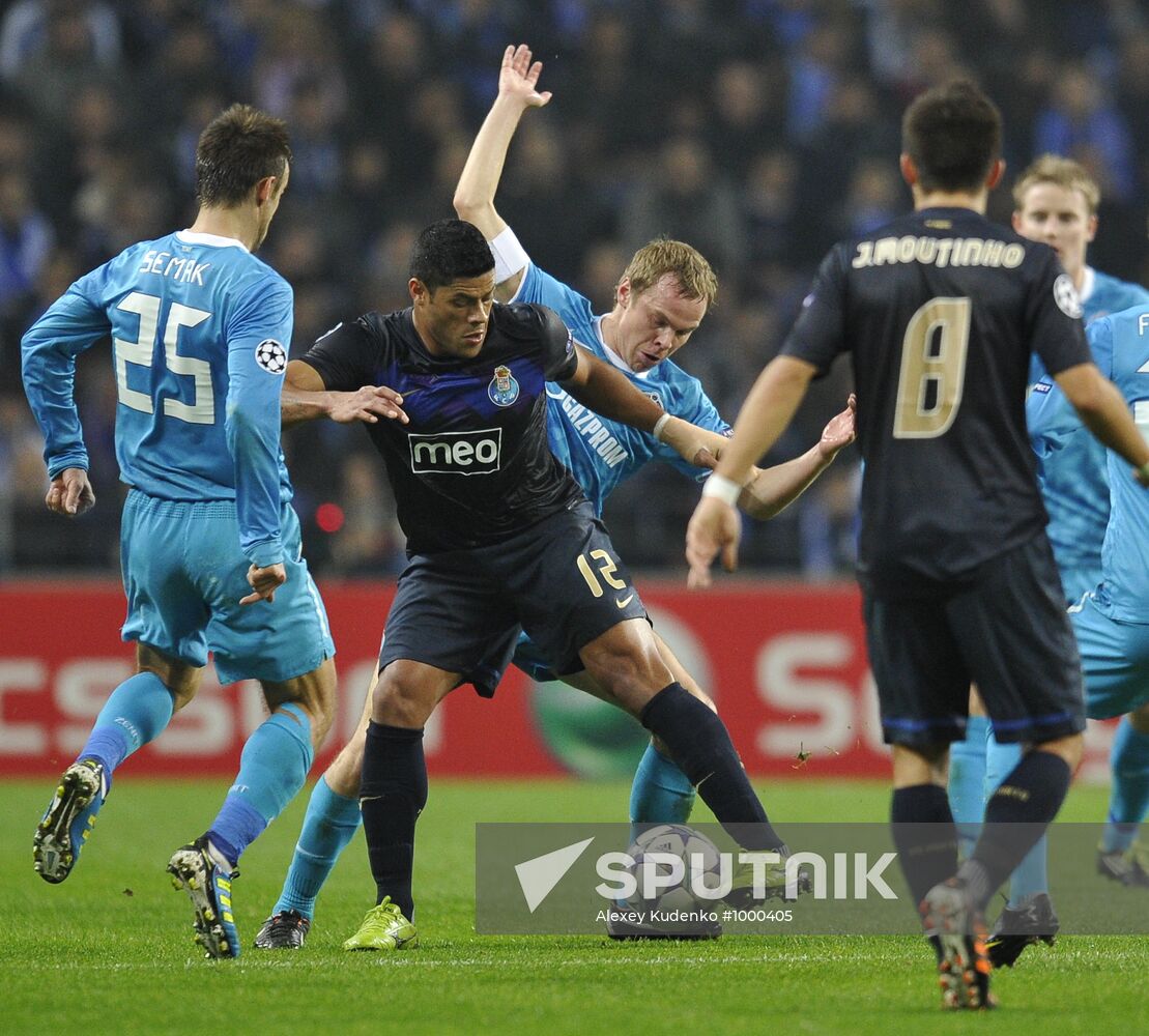 Football. Champions League. Match "Port" - "Zenit"