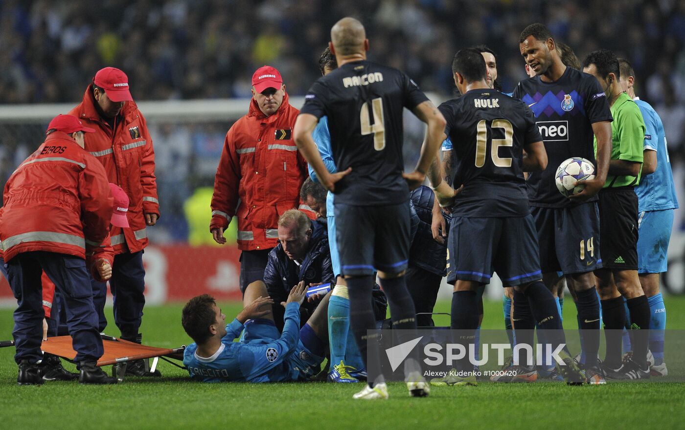 Football. Champions League. Match "Port" - "Zenit"