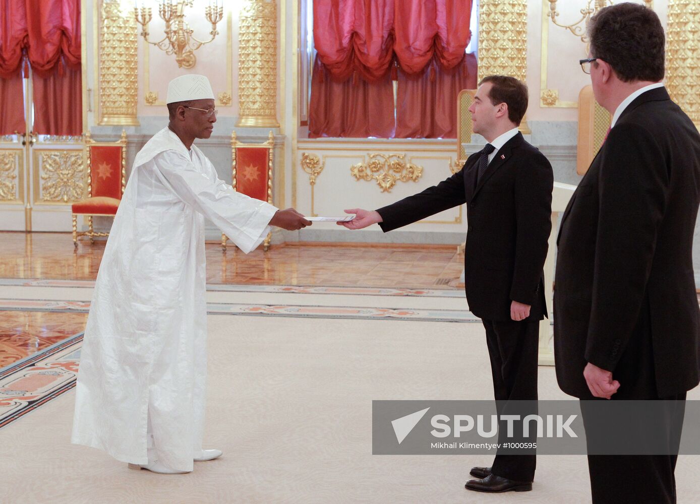 Dmitry Medvedev receives credentials from ambassadors