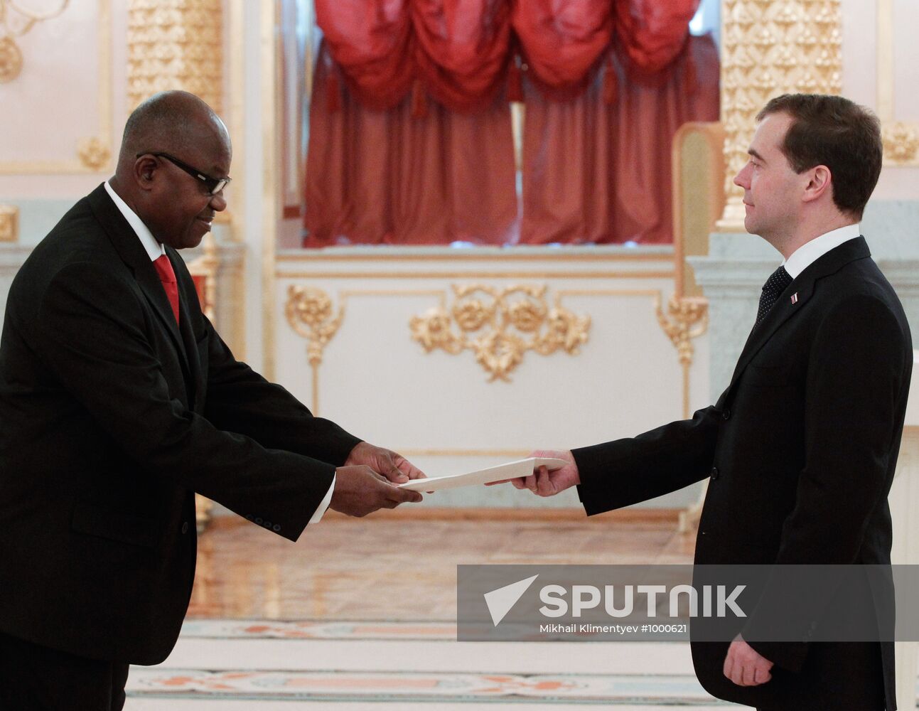 Dmitry Medvedev receives credentials from ambassadors