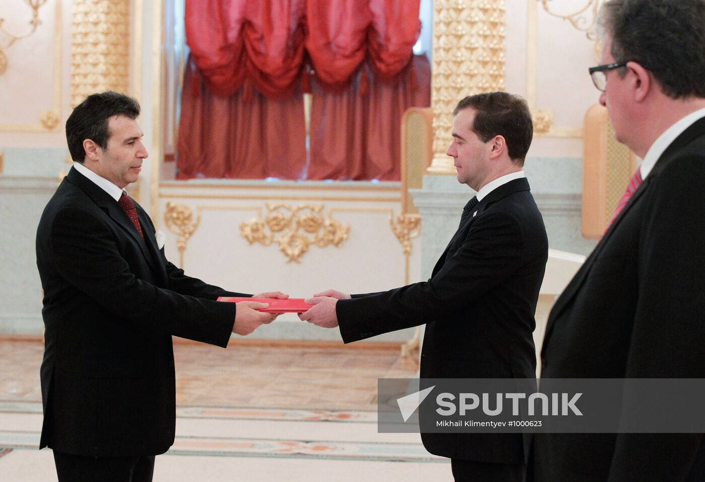 Dmitry Medvedev receives credentials from ambassadors