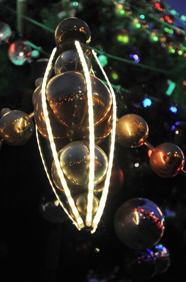 New Year trees in Moscow