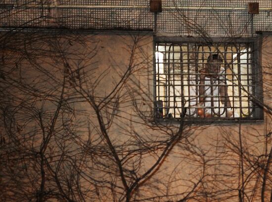 Alexei Navalny appears in special detention center