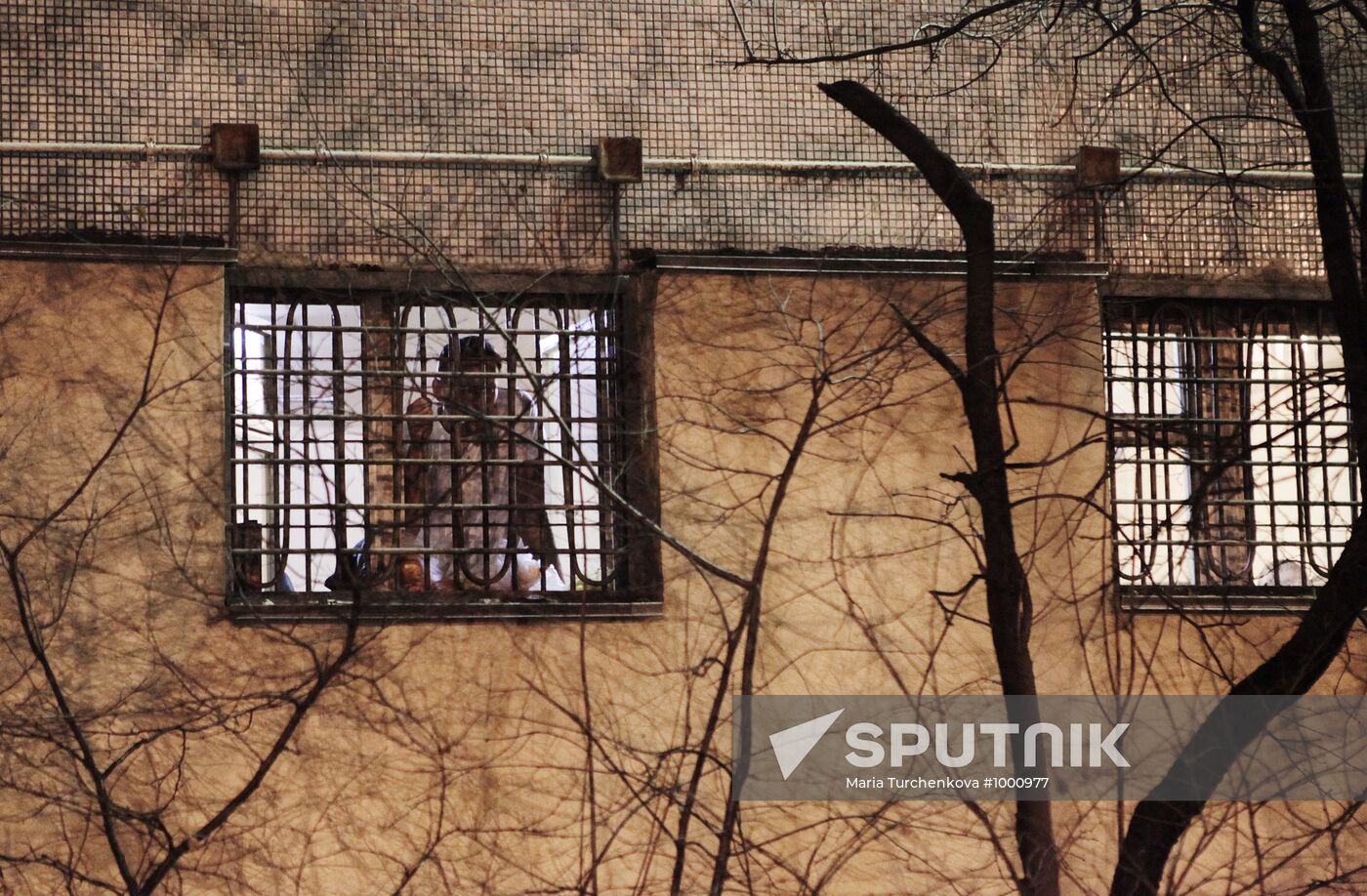 Alexei Navalny appears in special detention center