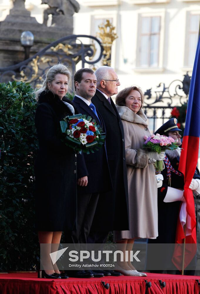 Dmitry Medvedev visits Czech Republic