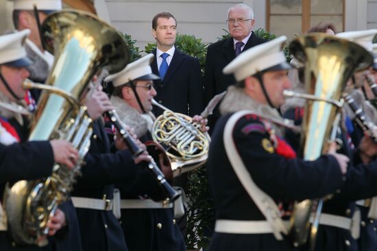 Dmitry Medvedev visits Czech Republic