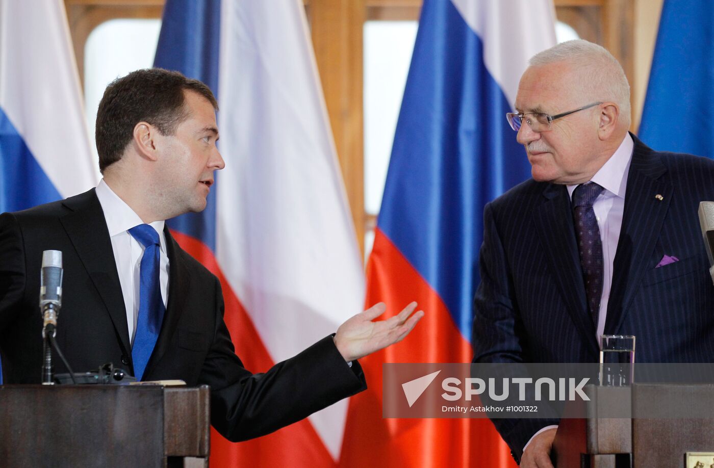 Dmitry Medvedev's official visit to Czech Republic