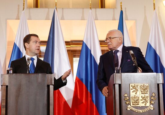 Dmitry Medvedev's official visit to Czech Republic
